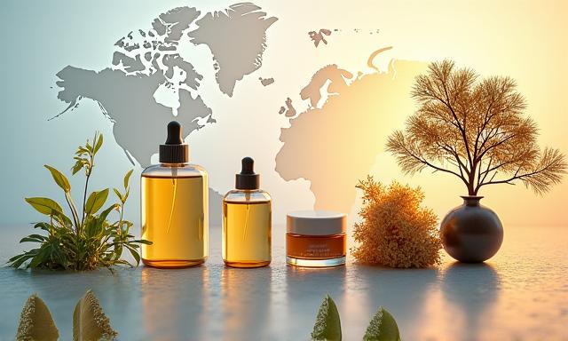 Sérums et instruments de laboratoire pour des tests d'ingrédients cosmétiques