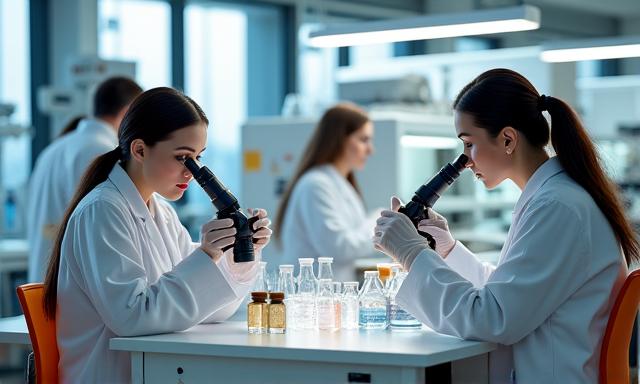 Équipe de recherche en laboratoire